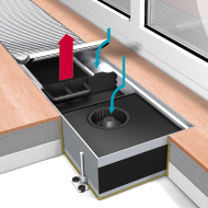 Системный конвектор с радиальным вентилятором